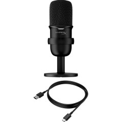 "HyperX SoloCast Microphone -6dBVPascal Cardioid Cable Black | Unmatched Audio Quality & Ultimate Gaming Experience"